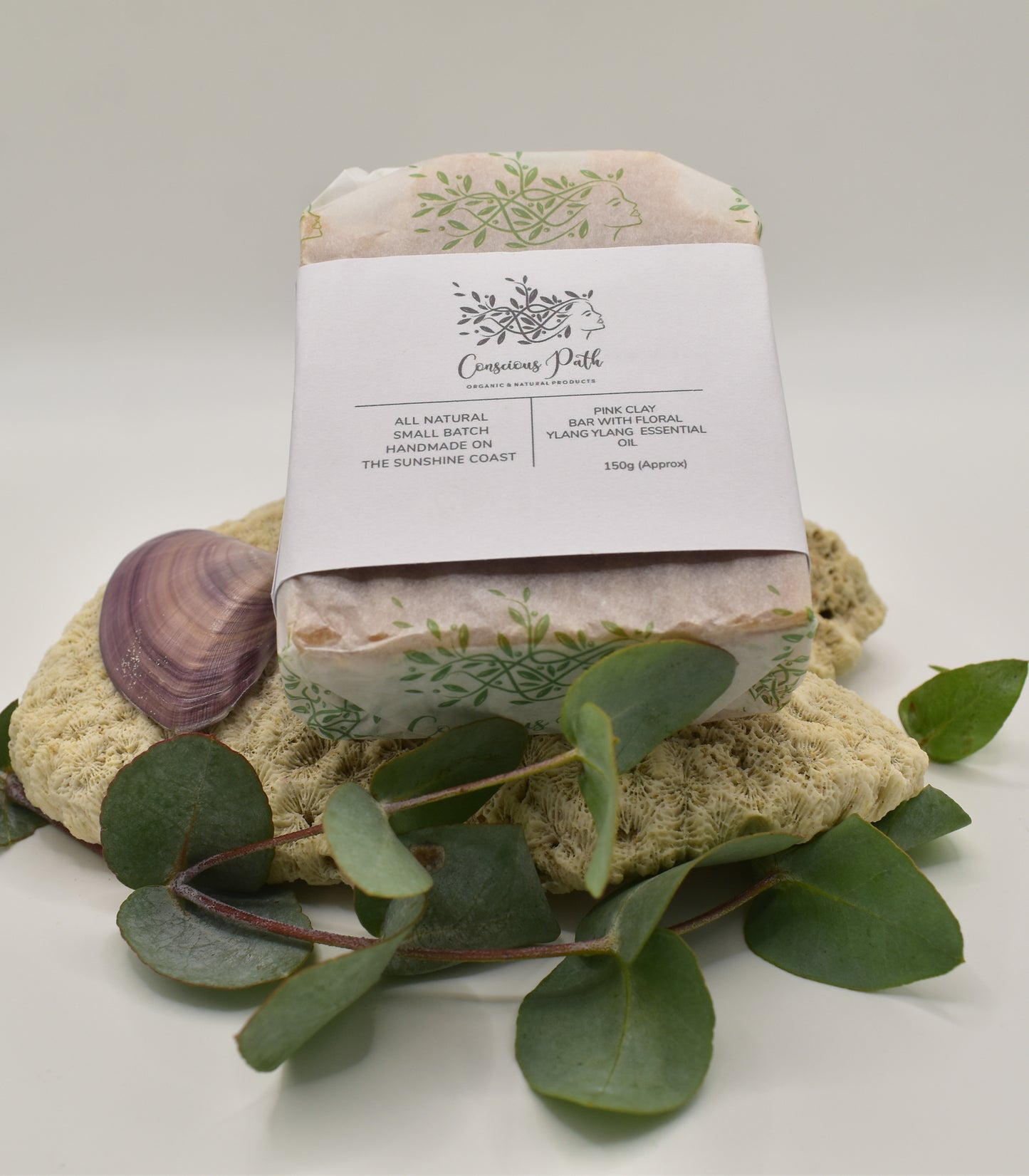 Handmade Organic Pink Clay Soap with ylang ylang