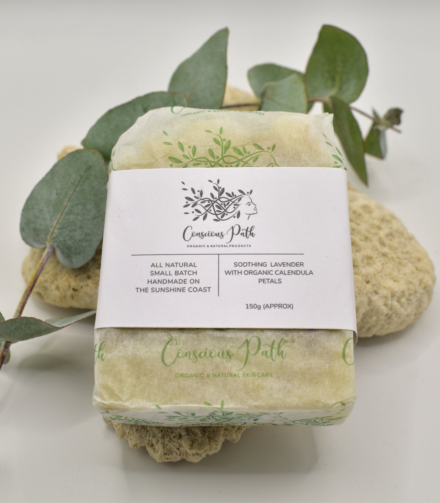 Handcrafted Organic Soap with Lavender & Calendula Petals