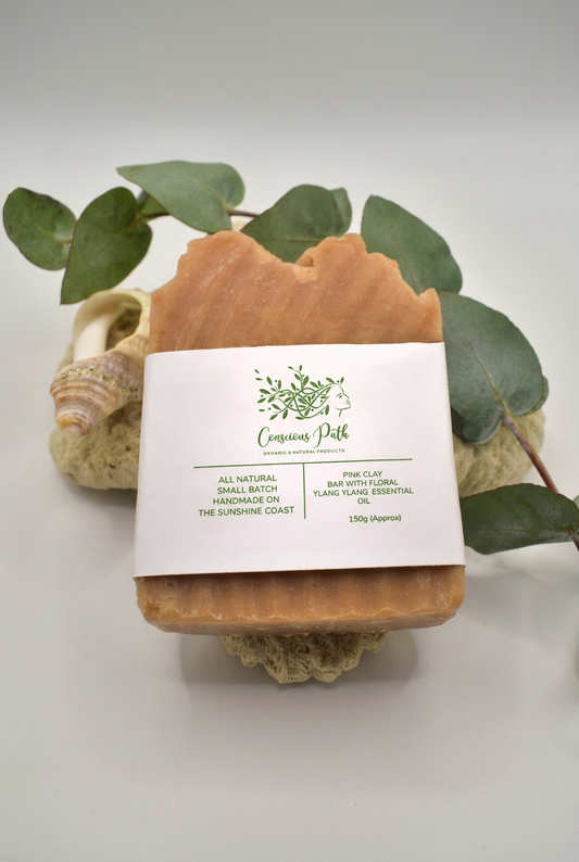 Soap label matched to gift-box green