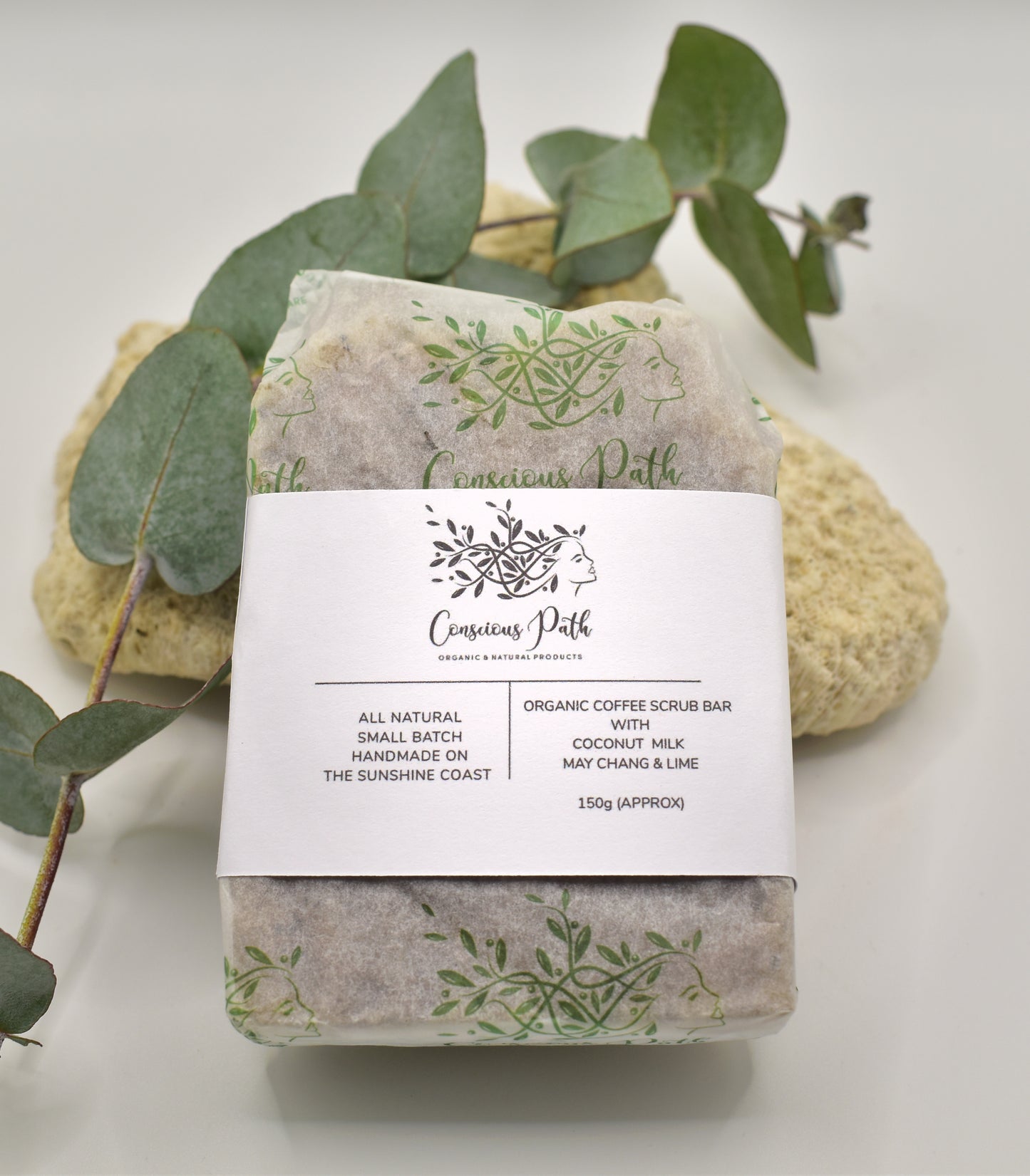Organic coffee scrub bar