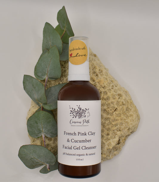 Pink clay & cucumber Facial Gel Cleanser