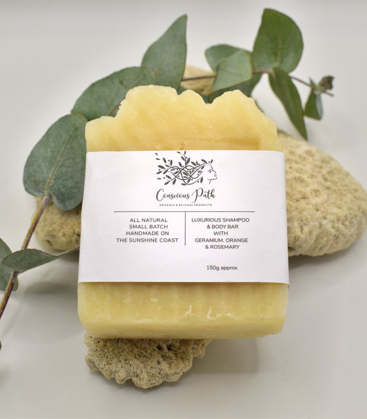 Shampoo & Body Bar with Nourishing Hair oils