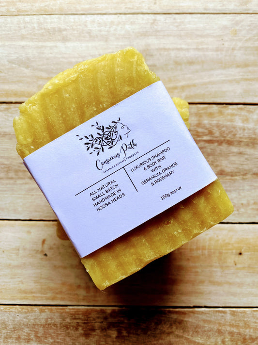 Shampoo & Body Bar with Nourishing Hair oils