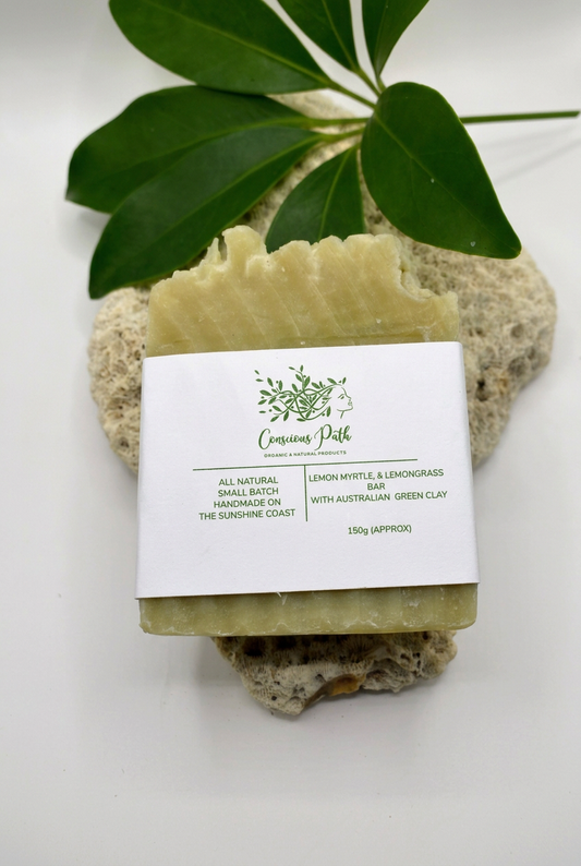 Organic lemon myrtle & Lemongrass with Australian Green Clay