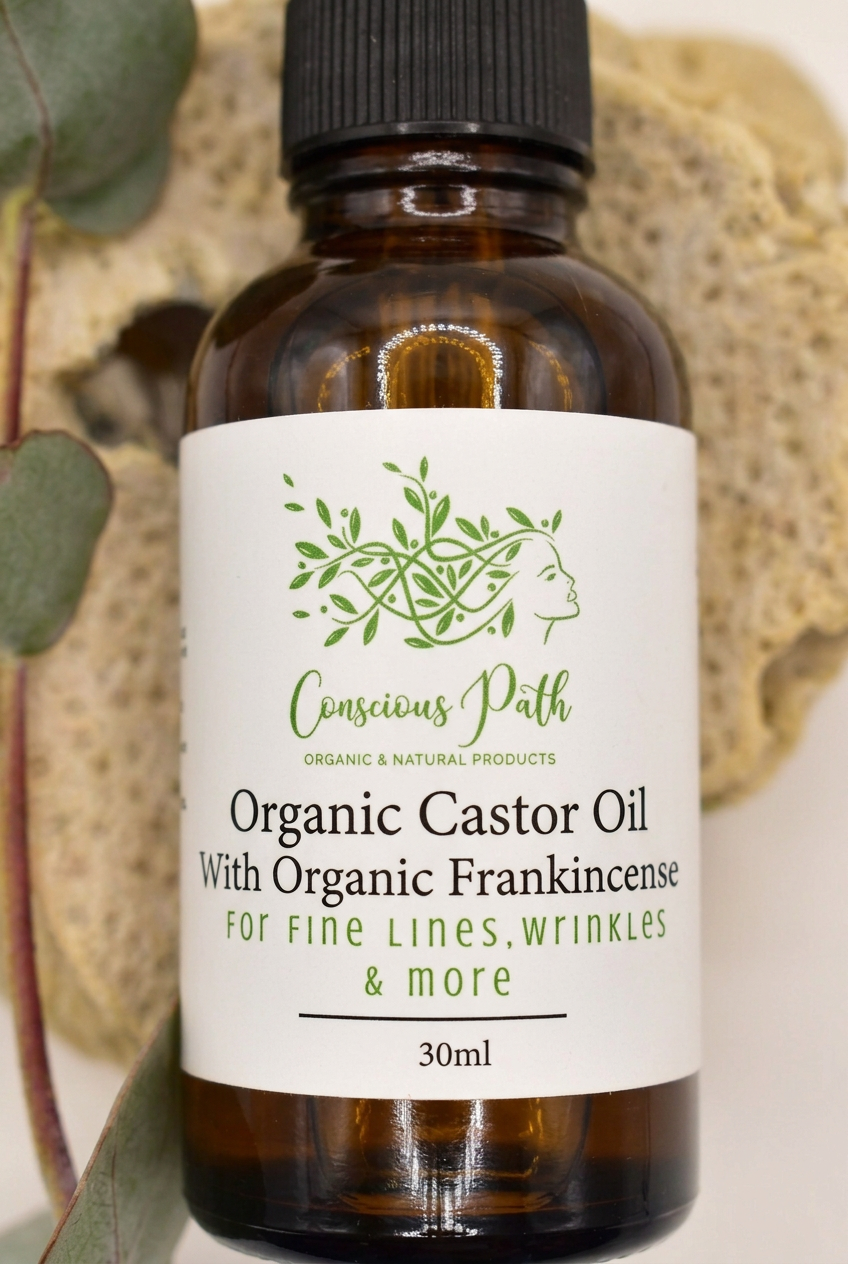 Organic Castor Oil 30ml close-up