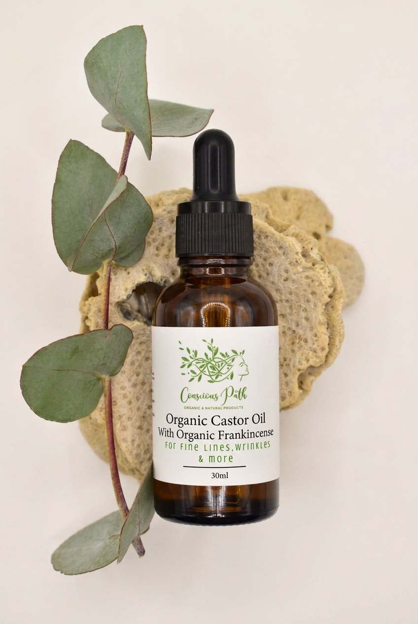 Organic Castor Oil 30ml dropper bottle