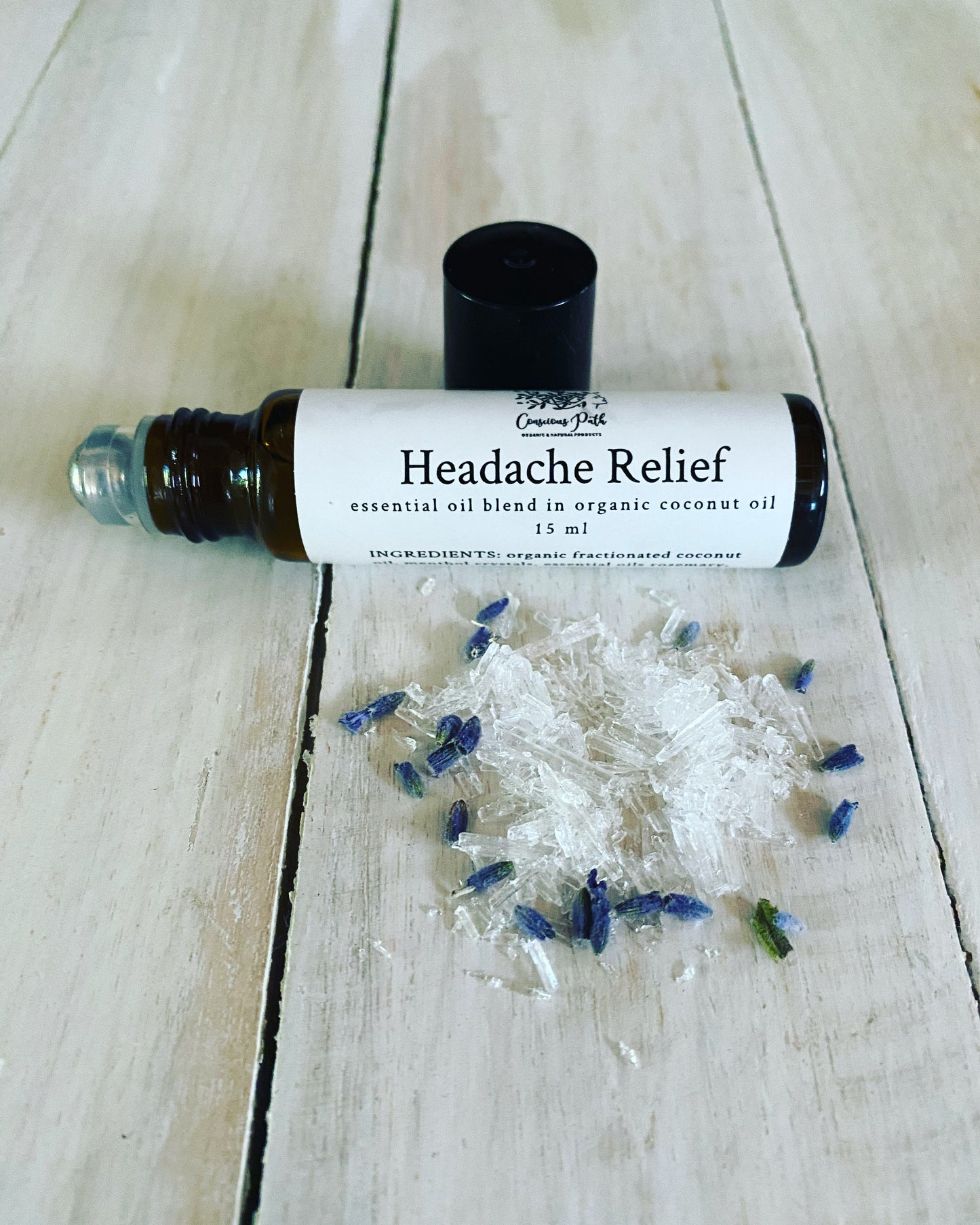 Pure & Natural Headache Roll on Relief 15ml